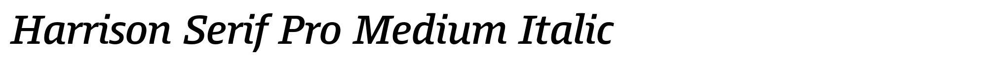 Harrison Serif Pro Medium Italic image